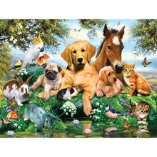 Charger l'image dans la galerie, Animaux - diamant rond complet - 40x30cm