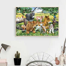Charger l'image dans la galerie, Animaux - diamant rond complet - 40x30cm