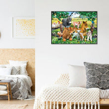 Charger l'image dans la galerie, Animaux - diamant rond complet - 40x30cm