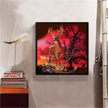 Charger l'image dans la galerie, Cerf - diamant rond complet - 30x30cm