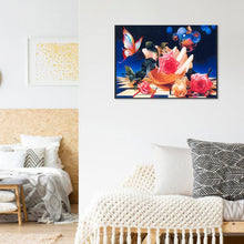 Charger l'image dans la galerie, Fleur - diamant rond complet - 40x30cm