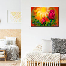 Charger l'image dans la galerie, Fleur - diamant rond complet - 40x30cm