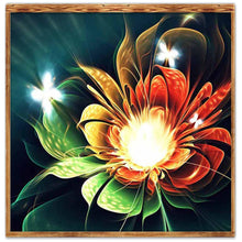 Charger l'image dans la galerie, Fleur - diamant rond complet - 30x30cm