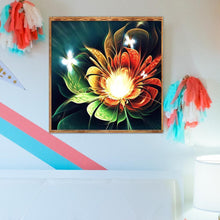 Charger l'image dans la galerie, Fleur - diamant rond complet - 30x30cm