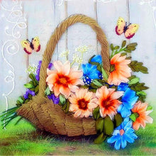 Charger l'image dans la galerie, Fleur - diamant rond complet - 30x30cm