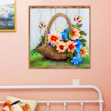 Charger l'image dans la galerie, Fleur - diamant rond complet - 30x30cm
