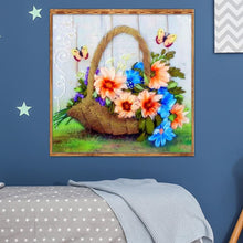 Charger l'image dans la galerie, Fleur - diamant rond complet - 30x30cm