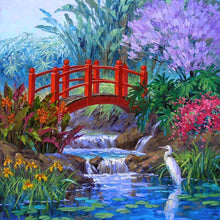 Charger l'image dans la galerie, Fleur - diamant rond complet - 30x30cm