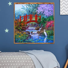 Charger l'image dans la galerie, Fleur - diamant rond complet - 30x30cm