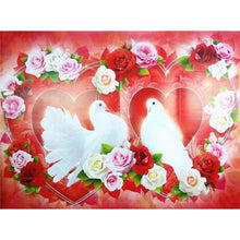 Charger l'image dans la galerie, Fleur - diamant rond complet - 40x30cm