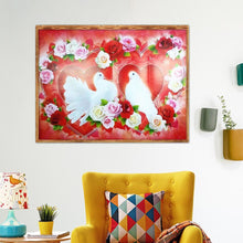 Charger l'image dans la galerie, Fleur - diamant rond complet - 40x30cm