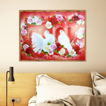 Charger l'image dans la galerie, Fleur - diamant rond complet - 40x30cm