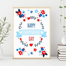 Charger l'image dans la galerie, Jour de l’Indépendance - diamant rond complet - 30x40cm