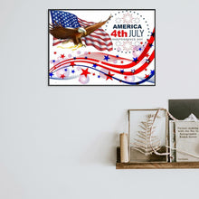 Charger l'image dans la galerie, Jour de l’Indépendance - diamant rond complet - 30x40cm