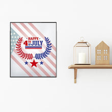 Charger l'image dans la galerie, Jour de l’Indépendance - diamant rond complet - 30x30cm