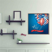 Charger l'image dans la galerie, Jour de l’Indépendance - diamant rond complet - 30x30cm