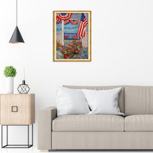 Charger l'image dans la galerie, Jour de l’Indépendance - diamant rond complet - 30x40cm