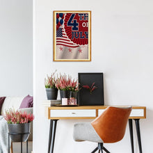 Charger l'image dans la galerie, Jour de l’Indépendance - diamant rond complet - 30x40cm