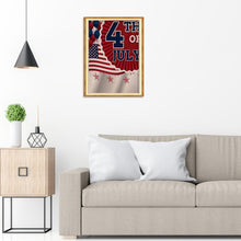 Charger l'image dans la galerie, Jour de l’Indépendance - diamant rond complet - 30x40cm