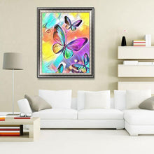 Charger l'image dans la galerie, Papillon - diamant rond complet - 40x30cm