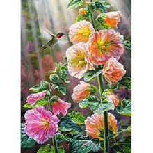 Charger l'image dans la galerie, Fleur - diamant rond complet - 40x30cm