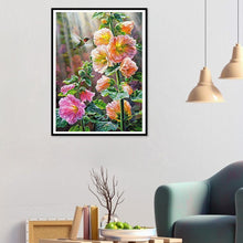 Charger l'image dans la galerie, Fleur - diamant rond complet - 40x30cm