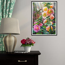 Charger l'image dans la galerie, Fleur - diamant rond complet - 40x30cm