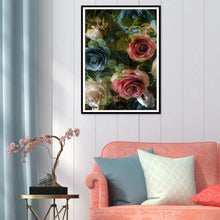 Charger l'image dans la galerie, Fleur - diamant rond complet - 40x30cm