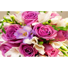 Charger l'image dans la galerie, Fleur - diamant rond complet - 30x40cm