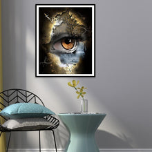 Charger l'image dans la galerie, Oeil - diamant rond complet - 30x40cm