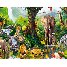 Charger l'image dans la galerie, Animaux - diamant rond complet - 40x30cm