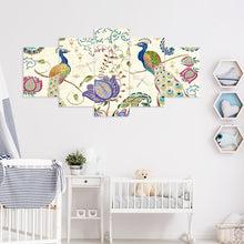 Charger l'image dans la galerie, 5pcs/set peafowl - peinture complète en diamant - 95x45cm