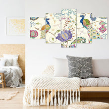 Charger l'image dans la galerie, 5pcs/set peafowl - peinture complète en diamant - 95x45cm