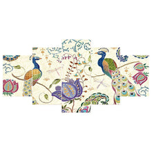 Charger l'image dans la galerie, 5pcs/set peafowl - peinture complète en diamant - 95x45cm