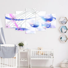 Charger l'image dans la galerie, 5pcs/set flower - peinture en diamant ronde - 95x45cm