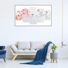 Charger l'image dans la galerie, 5pcs/set flower - peinture en diamant ronde - 95x45cm