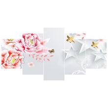 Charger l'image dans la galerie, 5pcs/set flower - peinture en diamant ronde - 95x45cm