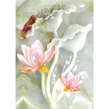 Charger l'image dans la galerie, Fleur - diamant rond complet - 40x30cm