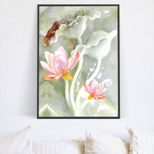 Charger l'image dans la galerie, Fleur - diamant rond complet - 40x30cm