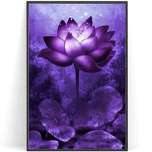 Charger l'image dans la galerie, Fleur - diamant rond complet - 40x30cm