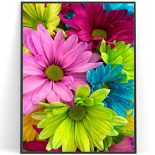 Charger l'image dans la galerie, Fleur - diamant rond complet - 40x30cm