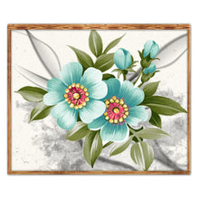 Charger l'image dans la galerie, Fleur - diamant rond complet - 40x30cm