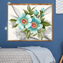 Charger l'image dans la galerie, Fleur - diamant rond complet - 40x30cm