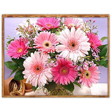 Charger l'image dans la galerie, Fleur - diamant rond complet - 40x30cm