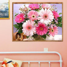 Charger l'image dans la galerie, Fleur - diamant rond complet - 40x30cm