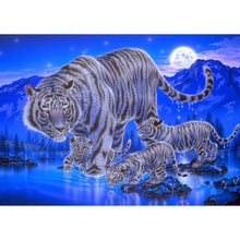 Charger l'image dans la galerie, Tigre - diamant rond complet - 40x30cm