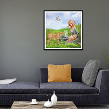 Charger l'image dans la galerie, Fille - diamant rond complet - 30x30cm