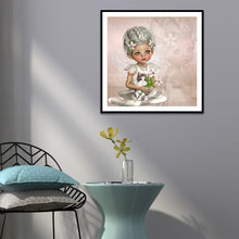 Charger l'image dans la galerie, Fille - diamant rond complet - 30x30cm