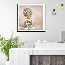 Charger l'image dans la galerie, Fille - diamant rond complet - 30x30cm
