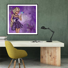 Charger l'image dans la galerie, Fille - diamant rond complet - 30x30cm